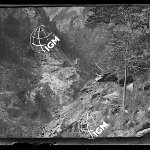 Sbarramento del Sempione - interruzione stradale e opera di Gondo visti  da  E. - E.N.E. - NE - N. - S.O. - LN00009436