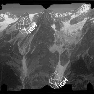 Val Ferret - panorama da M. Bianco G. Gorarres - località presa M. de la Sasce Aimina - LN00010705