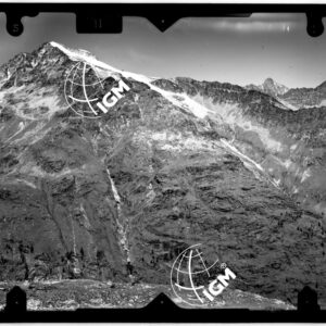 Valnontey - panorama da Gran Paradiso fino al Ghiacciaio Gran Val  località di presa ad Est di Le Money sulla morena del Ghiacciaio Paté - LN00010998