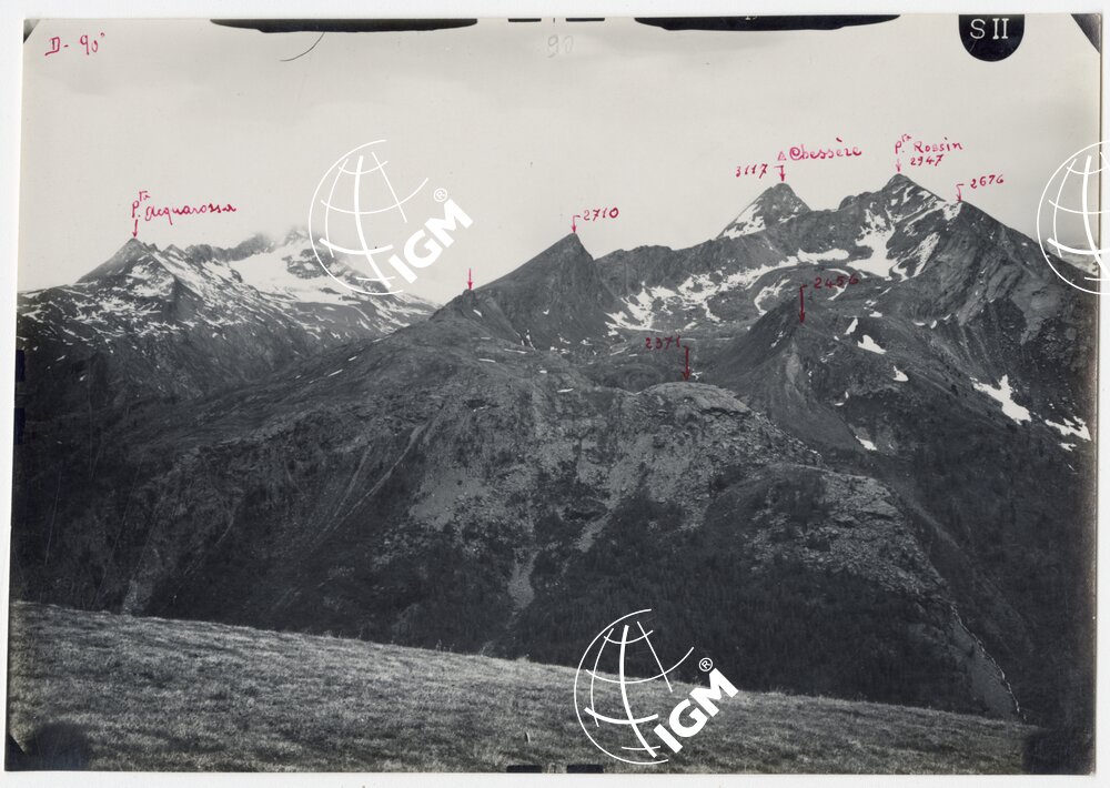 Valle di Cogne - panorama a nord di Punta Rossini località di presa ovest Taverana - FT00002117