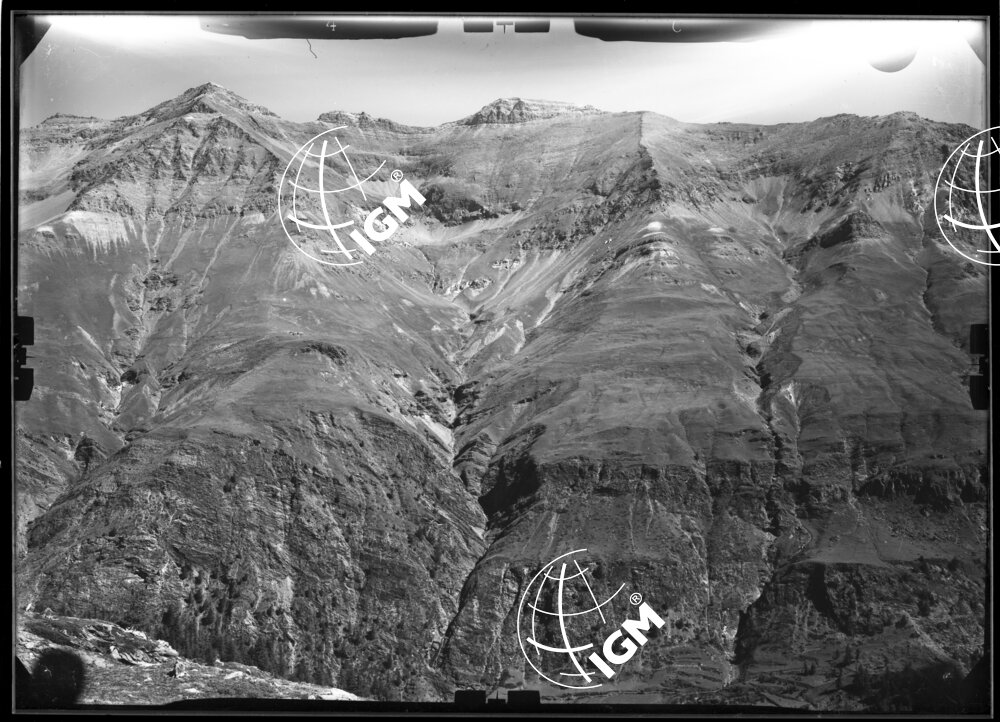 Rilievi al Gran Paradiso - Valle di Cogne - panorama da Punta Campé a Penne Blanche località di presa ovest Testa Gailles - LN00011040