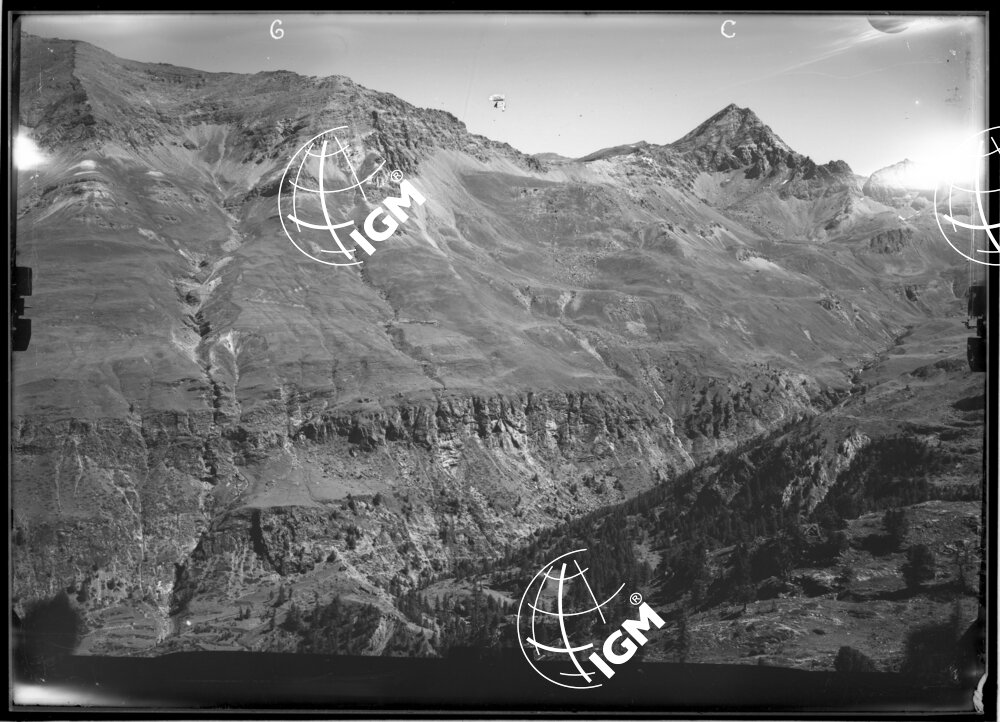 Rilievi al Gran Paradiso - Valle di Cogne - panorama da Punta Campé a Penne Blanche località di presa ovest Testa Gailles - LN00011042