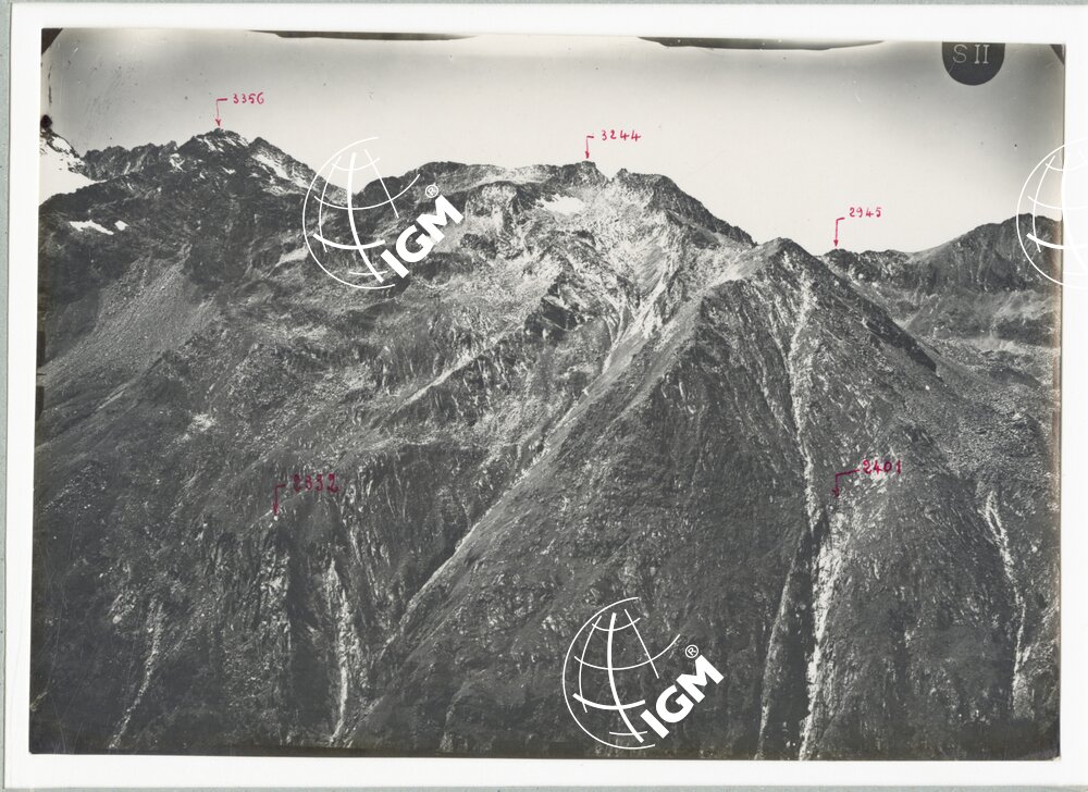 Rilievi al Gran Paradiso - Valle di Valeille - panorama da Punta Fenilia a Punta Valmiana località di presa pendici ovest Punta Rossini - FT00002143