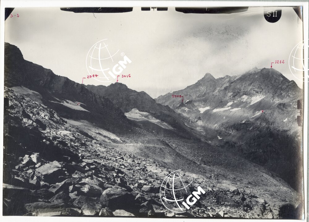 Rilievi al Gran Paradiso - Valle di Bardoney - panorama da Gr. Arolla a P.ta della Casera - località di presa Acque Rosse - FT00002180