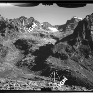 Rilievi al Gran Paradiso - Vallone di Goi - Gias - Losa -  Noaschetta  panorama dalla Becca di Monteorvé al colle di Gran Croux - località di presa M. Castello - LN00011266
