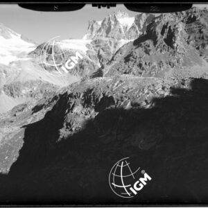 Rilievi al Gran Paradiso - Vallone di Goi - Gias - Losa -  Noaschetta  panorama dalla Bocchetta di Ges al Gran Paradiso - località di presa a E. da A  Bruna - LN00011274