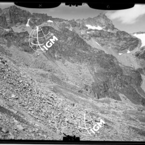 Rilievi al Gran Paradiso - Vallone di Piantonetto (Fognolosa) - (Gran S. Pietro) - panorama dalla Testa di Money alla Bocchetta di Valsoera - località di presa a NW. di A. Fiumetto - LN00011323