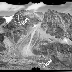 Rilievi al Gran Paradiso - Vallone di Piantonetto (Fognolosa) - (Gran S. Pietro) - panorama dalla Testa di Money alla Bocchetta di Valsoera - località di presa a NW. di A. Fiumetto - LN00011325