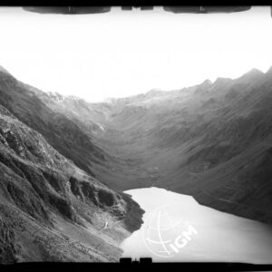 Valle d'Ambra - stazione 12 - panorama Valle di Venina - P.zo di Venina -  P.zo Baitelli - M. Biurche - località di presa Montirolo e lago Venina. - LN00011636