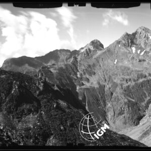 Valle d'Ambra - stazione 12 - panorama Valle di Venina - P.zo di Venina -  P.zo Baitelli - M. Biurche - località di presa Montirolo e lago Venina. - LN00011639