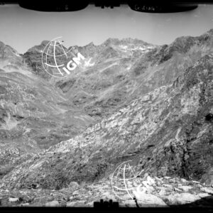 Valle Seriana - stazione 7 - panorama  del Coca e la Valmorta verso il passo di Bondane  - località di presa sotto il Recastello. - LN00011735