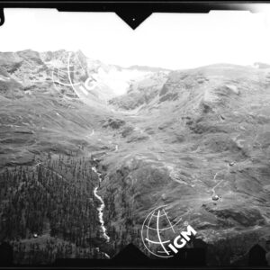 Valle di Champorcher - stazione 1 - 1^ - panorama dal Colle Larisse alle Rose Bianche  - località di presa presso Est di Bec Raty Ovest Lago Giaset - LN00011822