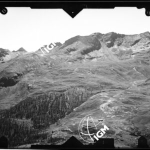 Valle di Champorcher - stazione 1 - 1^ - panorama dal Colle Larisse alle Rose Bianche  - località di presa presso Est di Bec Raty Ovest Lago Giaset - LN00011823