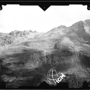 Valle di Champorcher - stazione 1 - 1^ - panorama dal Colle Larisse alle Rose Bianche  - località di presa presso Est di Bec Raty Ovest Lago Giaset - LN00011828