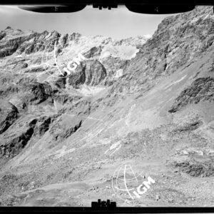 Staz. 17 e 18 - M. Cervino e Valtournanche - la Val Tournanche - Bacino sotto il Motta di Pletè da Punta Cian al M. Seleron - località presa: Cheneil - S. W. M. Seriola - LN00012687