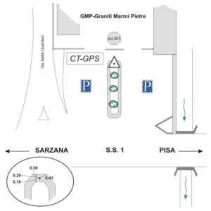 096703 - S.S 1 "AURELIA" KM 388,680 - STABILIMENTO G.M.P.