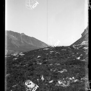 Moncenisio Panorama 8 alla Croce di confine (Bellecombe) sotto le roccie Carlina sin. fot. 9 - LN00019515
