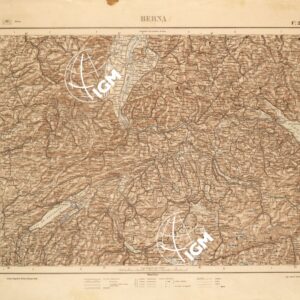 CARTA COROGRAFICA DEL REGNO D'ITALIA E DELLE REGIONI ADIACENTI EDIZIONE 1935-1937 FOGLIO 2 BERNA