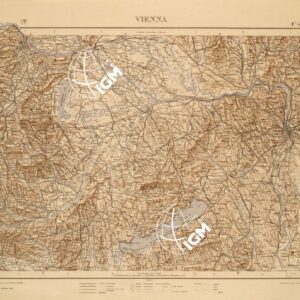 CARTA COROGRAFICA DEL REGNO D'ITALIA E DELLE REGIONI ADIACENTI EDIZIONE 1935-1937 FOGLIO 5 VIENNA