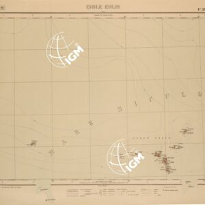 CARTA COROGRAFICA DEL REGNO D'ITALIA E DELLE REGIONI ADIACENTI EDIZIONE 1935-1937 FOGLIO 29 ISOLE EOLIE