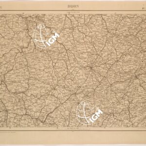 CARTA COROGRAFICA DEL REGNO D'ITALIA E DELLE REGIONI ADIACENTI FOGLIO 1 DIJON