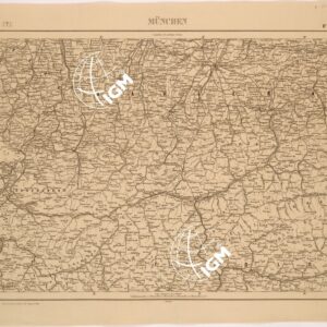 CARTA COROGRAFICA DEL REGNO D'ITALIA E DELLE REGIONI ADIACENTI FOGLIO 3 MUNCHEN