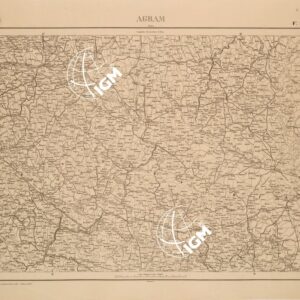 CARTA COROGRAFICA DEL REGNO D'ITALIA E DELLE REGIONI ADIACENTI FOGLIO 10 AGRAM