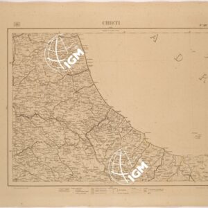 CARTA COROGRAFICA DEL REGNO D'ITALIA E DELLE REGIONI ADIACENTI FOGLIO 19 CHIETI