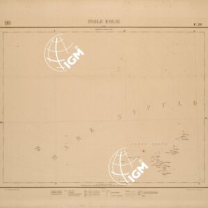 CARTA COROGRAFICA DEL REGNO D'ITALIA E DELLE REGIONI ADIACENTI FOGLIO 29 ISOLE EOLIE