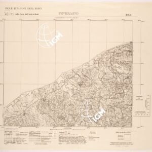 ISOLE ITALIANE DELL'EGEO AL 25.000 - ISOLA DI RODI - FOGLIO 1 III SO - PEVERAGNO
