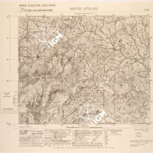 ISOLE ITALIANE DELL'EGEO AL 25.000 - ISOLA DI RODI - FOGLIO 2 I SE - MONTE ATTAIRO