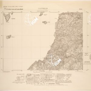 ISOLE ITALIANE DELL'EGEO AL 25.000 - ISOLA DI RODI - FOGLIO 2 I SO - CASTELLO