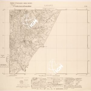 ISOLE ITALIANE DELL'EGEO AL 25.000 - ISOLA DI RODI - FOGLIO 4 I NE - LACANIA
