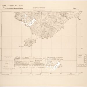 ISOLE ITALIANE DELL'EGEO AL 25.000 - ISOLA DI RODI - FOGLIO 4 I SO - PRASSONISI