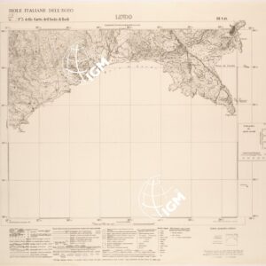 ISOLE ITALIANE DELL'EGEO AL 25.000 - ISOLA DI RODI - FOGLIO 3 III SO - LINDO