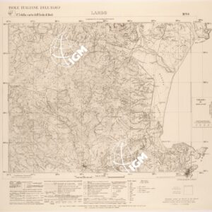ISOLE ITALIANE DELL'EGEO AL 25.000 - ISOLA DI RODI - FOGLIO 3 III NO - LARDO