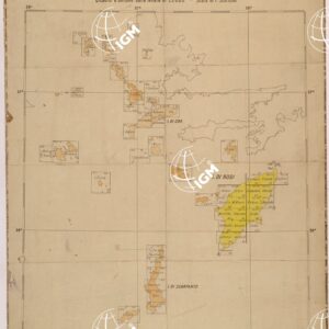 ISOLE ITALIANE DELL'EGEO - QUADRO D'UNIONE DELLE LEVATE AL 25.000