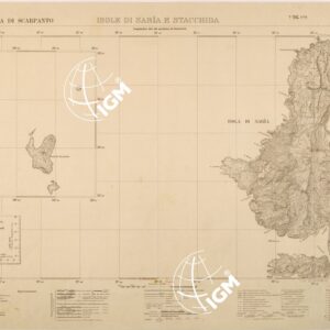 ISOLE ITALIANE DELL'EGEO AL 25.000 - ISOLA DI SCARPANTO - FOGLIO 1 - ISOLE DI SARIA E STACCHIDA