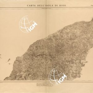 CARTA DELL'ISOLA DI RODI - FOGLIO NORD