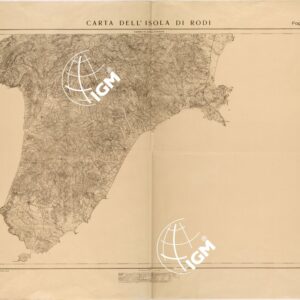 CARTA DELL'ISOLA DI RODI - FOGLIO SUD