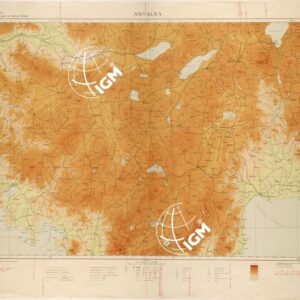 CARTA DELL'EGEO AL 250.000 -  FOGLIO 1 ANTALYA