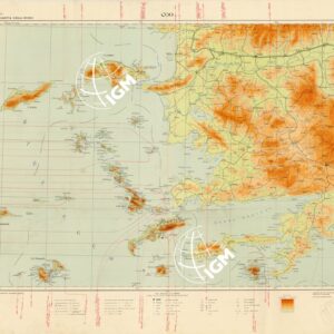 CARTA DELL'EGEO AL 250.000 -  FOGLIO 4 COO