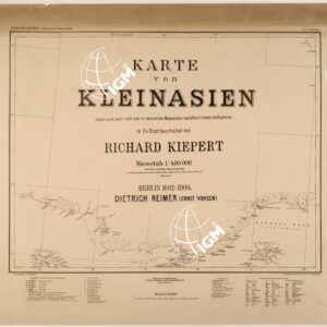 KARTE VON KLEINASIEN - ASIA MINORE - FOGLIO A I - TITELBLATTE