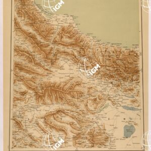 OPERATIONSKARTE - 1:800.000 - ASIA MINORE MESOPOTAMIA CAUCASO - TEHERAN