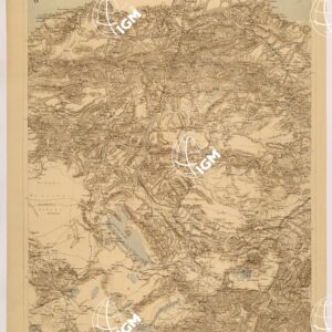 CARTA DELL'ASIA MINORE ORIENTALE - FOGLIO A3