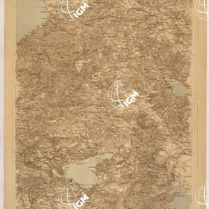 CARTA DELL'ASIA MINORE ORIENTALE - FOGLIO A5