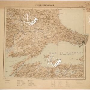 CARTA COROGRAFICA DELL' ASIA MINORE - FOGLIO XVII - COSTANTINOPOLI