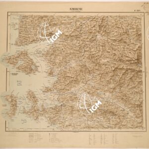 CARTA COROGRAFICA DELL' ASIA MINORE - FOGLIO XXV - SMIRNE