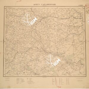 CARTA COROGRAFICA DELL' ASIA MINORE - FOGLIO XXVI - AFIUN CARAHISSAR