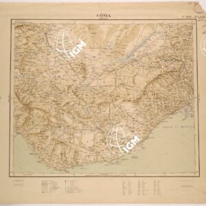 CARTA COROGRAFICA DELL' ASIA MINORE - FOGLIO XXXV - CONIA